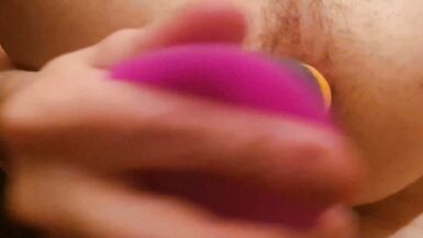 Anal sex in the bath with fake penis - 11 image