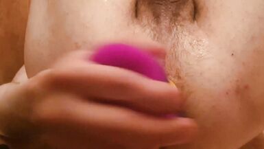 Anal sex in the bath with fake penis - 6 image