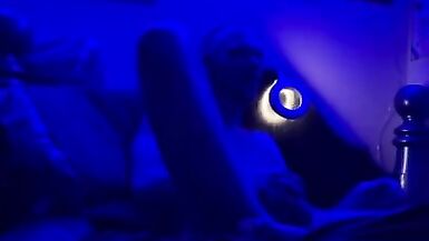 Blue light dick down ladyman takes large dick - 11 image