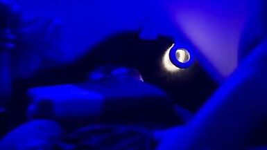 Blue light dick down ladyman takes large dick