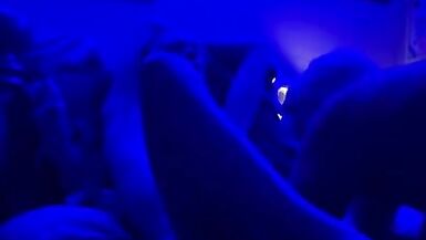 Blue light dick down ladyman takes large dick - 2 image