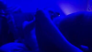 Blue light dick down ladyman takes large dick - 3 image