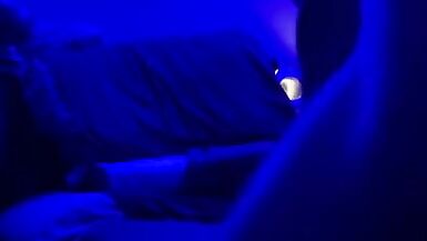 Blue light dick down ladyman takes large dick - 6 image