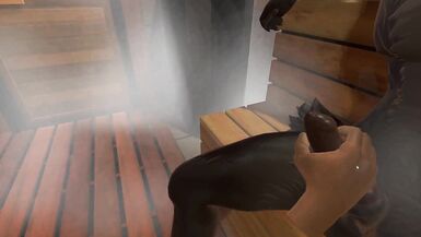 Heat - jerking off in the sauna - 14 image