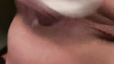 Fisting fake penis, fave sitting POV - 10 image