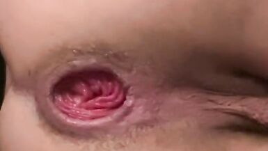 Fisting fake penis, fave sitting POV