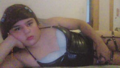 Concupiscent argentinian trans chick plays with herself - 12 image