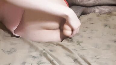 Crossdresser sextoy on the daybed - 15 image