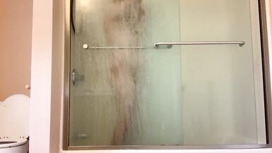 Lady-Boy boi cleaning up after being used and then lotioning - 10 image