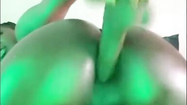 AFRICAN TS TWERKS + USES VIBRATOR - 11 image