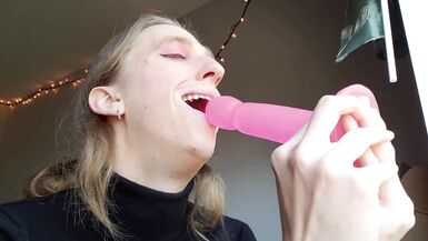 Sloppy Tgirl Doxy loves her Saliva - 5 image