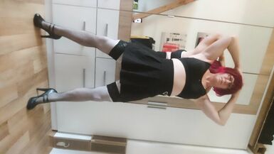 red head bimbo fuckpig small clitty sissy crapper bondman humiliation - 3 image