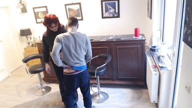 Oral at the Bar turns into a great fuck with cum on face and gulp. - 12 image