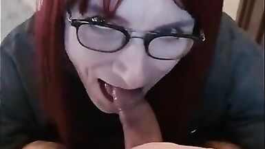 Oral at the Bar turns into a great fuck with cum on face and gulp. - 5 image