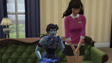 Shemale Hentai Widowmaker banging Dva throat - 2 image