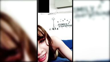 Oriental lady-man with large mangos and large cock cum on livecam show for customer - 4 image