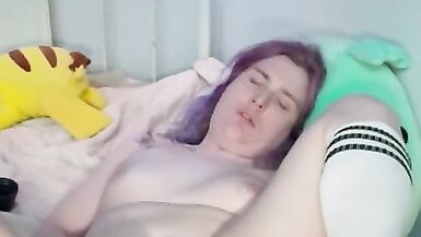 Trans gal plays plays with toys on birthday - 6 image