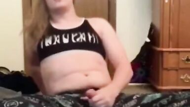 TS Plays with Her Gal Dick Compilation - 13 image