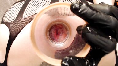 Anal gaping and view in to me - 2 image