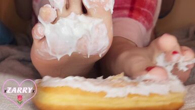 Shy Femboy Plays With His Feet And Receives 'Em All Immodest Just For U, So U Can Take Up With The Tongue 'Em Clean! - 1 image