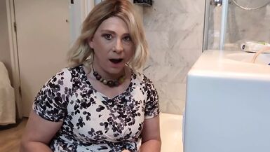 A thick sex-toy in my taut a-hole