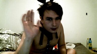 Gorgeous Alternative femboy toying his bubble wazoo til climax - 10 image