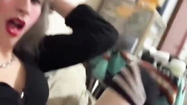 T-Girl Acquires THE MOST GOOD Cook Jerking (That Babe Screamed!!!) - 9 image