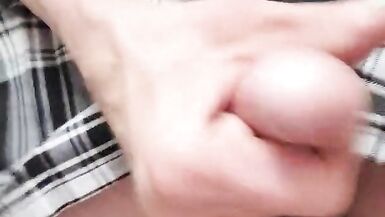 Ladyman Jerks off and swallows her own cum - 14 image