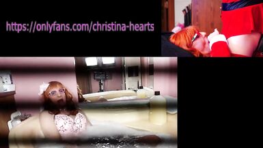 Christina Hearts (The Compound) - Toy Play From the Bedroom to the Suds and Moist in The TUB (two to 1)
