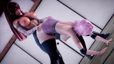 Futanari Kushina Hard Fuck Sakura Anime Naruto Animation Creampie - 11 image