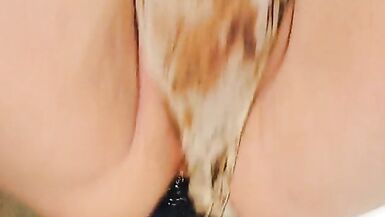 ANAL kitchen JOY with NATALIA HAZE and her LARGE BLUE FAKE PENIS - 12 image