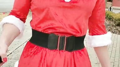 Exhibitionist Crystal Caged Claus, 1 - 13 image