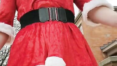 Exhibitionist Crystal Caged Claus, 1 - 14 image