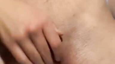 Trans Legal Age Teenager Cums Hard After Spanking His Dick - 7 image