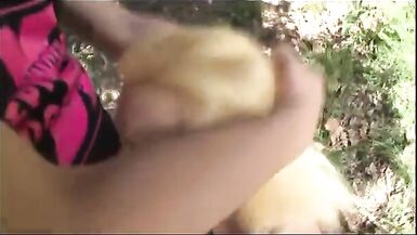 Sheila - Lady-Man screwed hard outdoor - 8 image