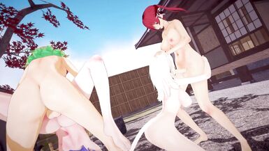 Vtuber Futanari fuckfest with Amelia, Kiara, Marine Houshou, Shishiro and Mori - 12 image