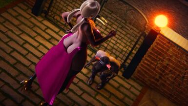 Luxurious Futanari Bonks Serf Hunk - 2 image