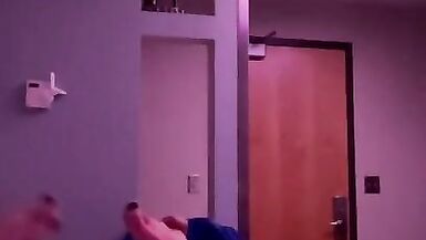 rubbing my feet in college dorm - 13 image