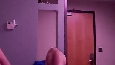 rubbing my feet in college dorm - 7 image