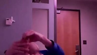 rubbing my feet in college dorm - 8 image