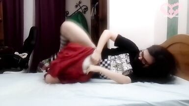 POV: Diapered Alt Transgirl Teasing u and Humping during the time that Wetting her Diaper - 15 image