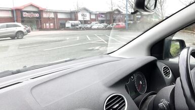 Non-Professional Crossdresser Kellycd2022 masturbation on a carpark in nylons and heels large spunk flow public - 6 image