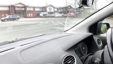 Non-Professional Crossdresser Kellycd2022 masturbation on a carpark in nylons and heels large spunk flow public - 7 image