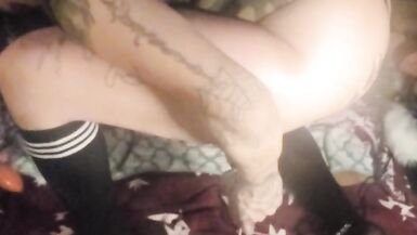 Pumping my large butt with my fuck machine - 11 image