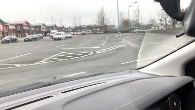 Dilettante Crossdresser Kellycd2022 excited carpark masturbation in nylons and heels large jizz flow outdoors public - 2 image