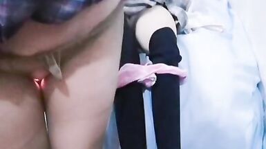 Kasnicole 307 Wearing Silicone bodysuit and Fuck Silicone doll - 4 image