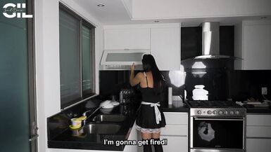 my boss is a transgender that babe comes home very angry and copulates my wazoo with his large cock salome gil - 3 image