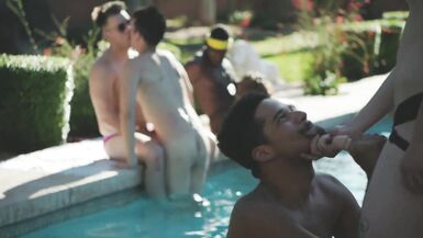 Transgender Chap Drilled by Hung Queer Tag Team - 5 image