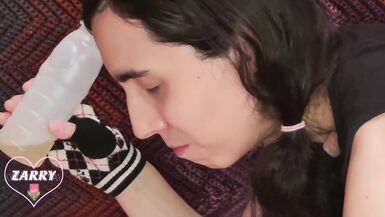 Obnoxious Trans Slut Tastes Her Pee For The 1St Time - 9 image