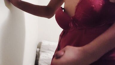 Hawt transsexual masterbates and large cum finish - 8 image